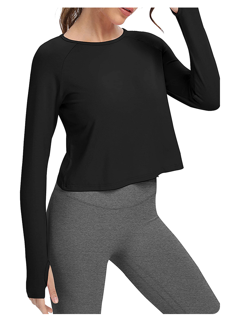 Women's Long Sleeve Yoga vest  - đánh giá và giá Yoga & Fitness With Denise