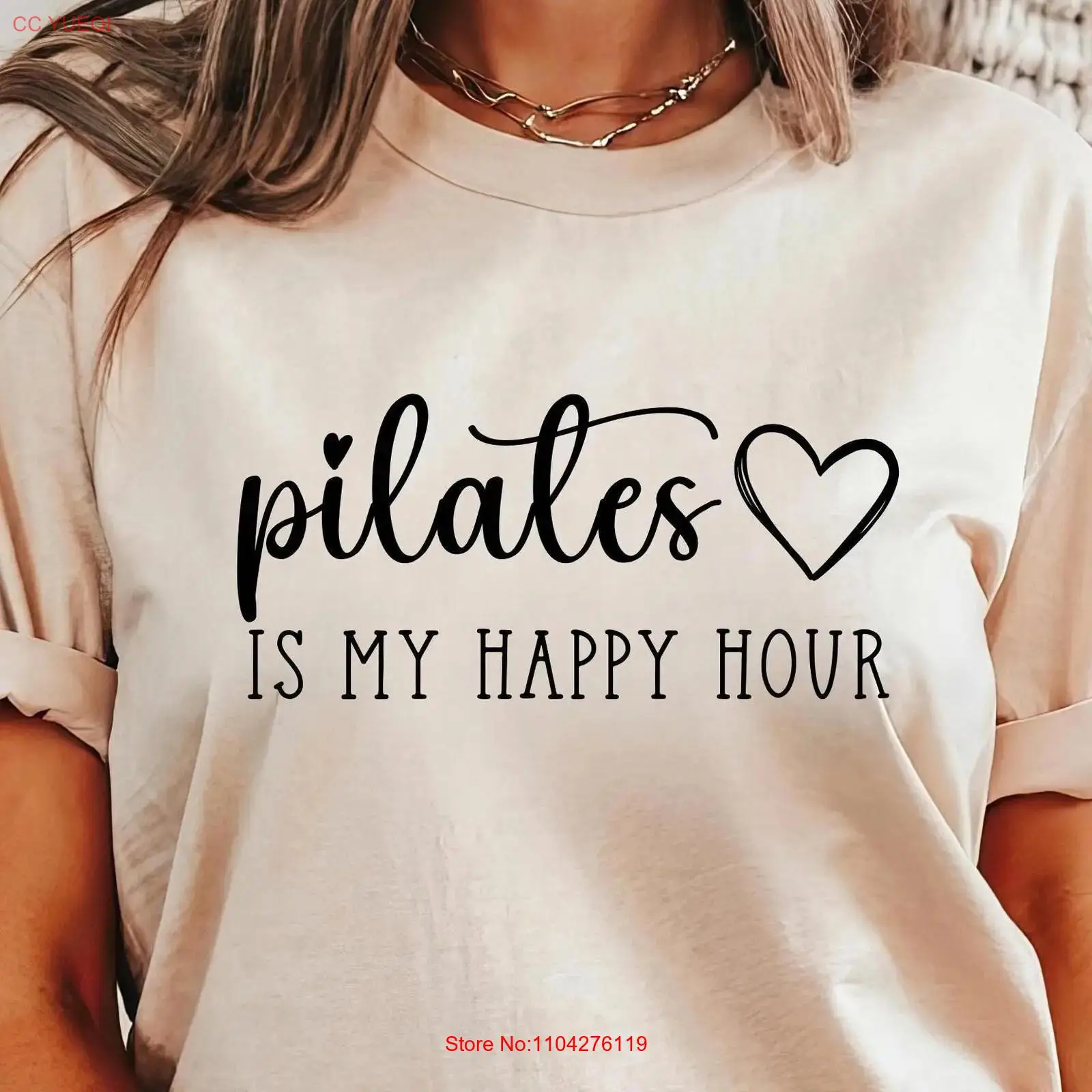 Pilates is my Happy Hour T Shi - đánh giá và giá Yoga Fitness Instructor