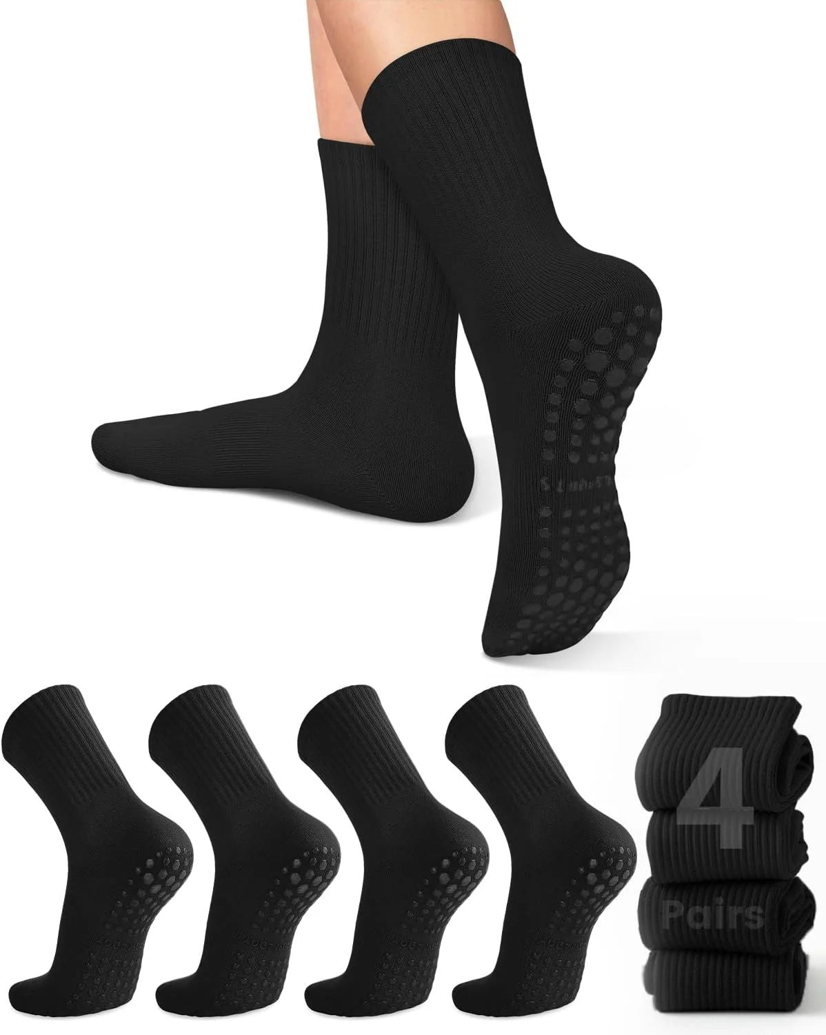 4 pairs of women's yoga socks, - đánh giá và giá Yoga & Fitness With Denise