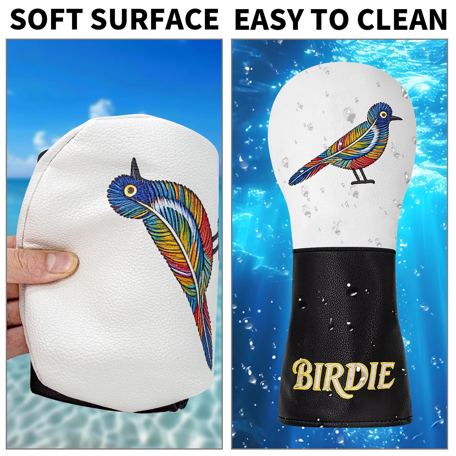 Colorful Bird Embroidery Golf  - đánh giá và giá Resistance Bands