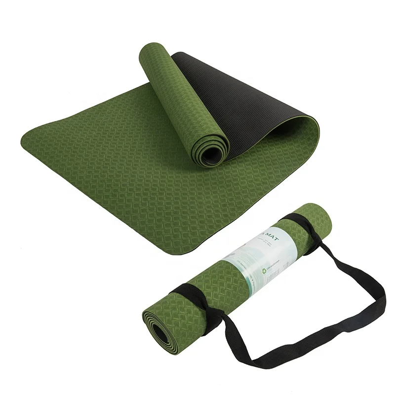 6mm Green Black Custom logo De - đánh giá và giá Yoga Fitness Logo Design