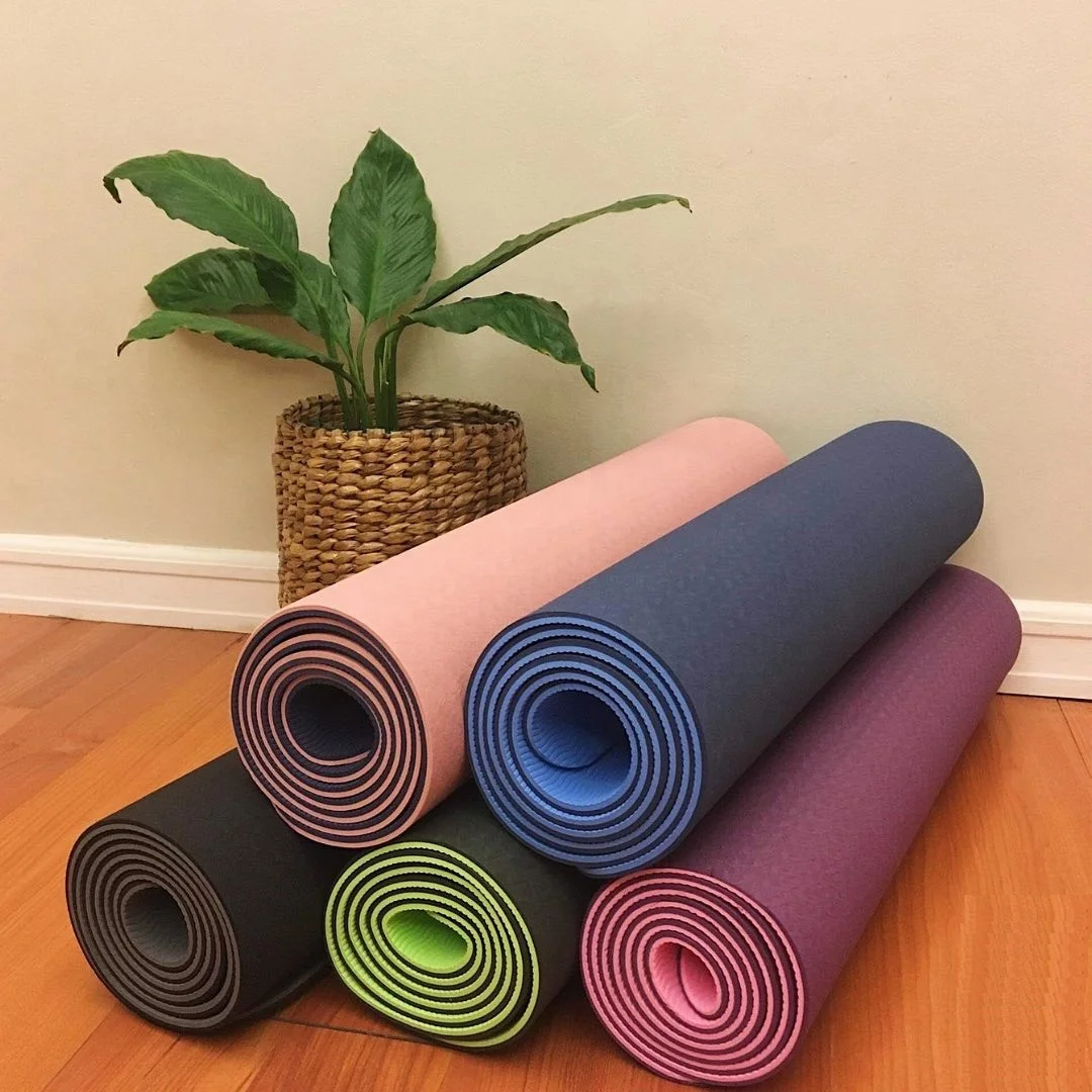 6mm Green Black Custom logo De - đánh giá và giá Yoga Fitness Logo Design