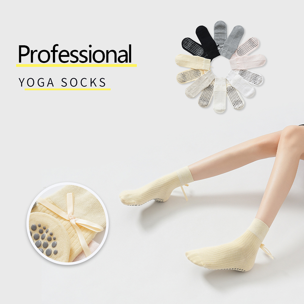 Cute Bowknot Yoga Socks Girls  - đánh giá và giá Fitness Yoga